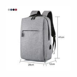 Branded Grey Laptop Backpack