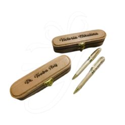 Custom Name Wooden Pen with Case