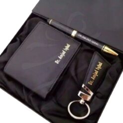 Personalized Wallet, Keychain, and Pen Gift Set