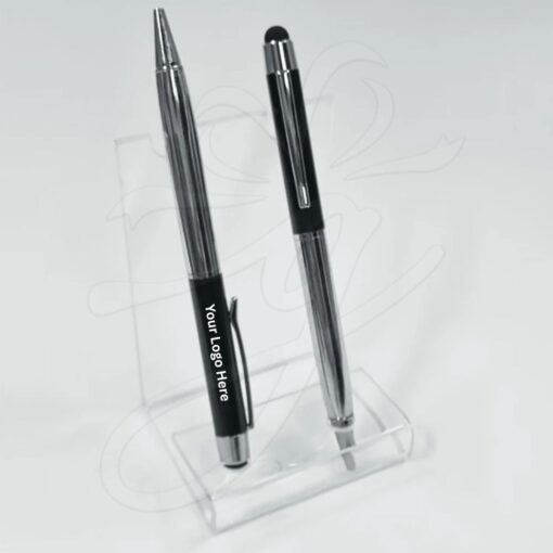 Silver and Black Stylus Pen
