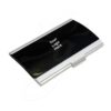 Sleek Black & Silver Card Holder