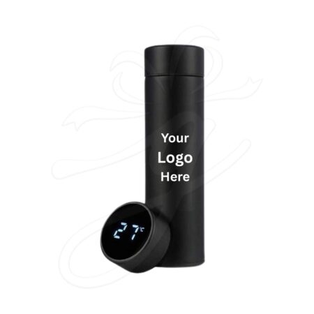 Temperature Display Bottle Black
