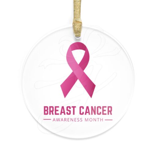 Breast Cancer Awareness Acrylic Ornament