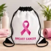 Breast Cancer Awareness String Bag
