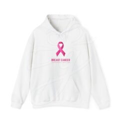Breast Cancer Awareness White Hoodie