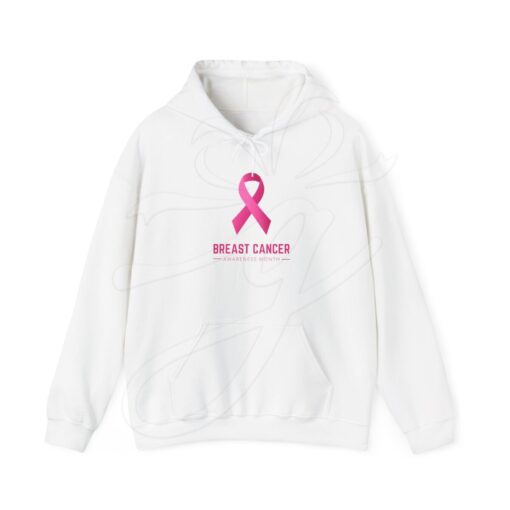 Breast Cancer Awareness White Hoodie