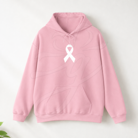 Breast Cancer Awareness White Pink Hoodie