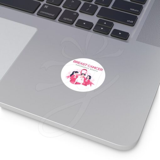 Pink October Awareness Round Stickers