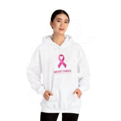 Pink October White Hoodie