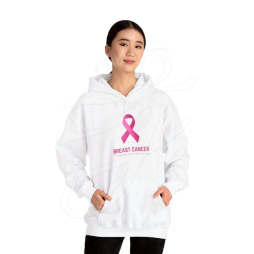 Pink October White Hoodie