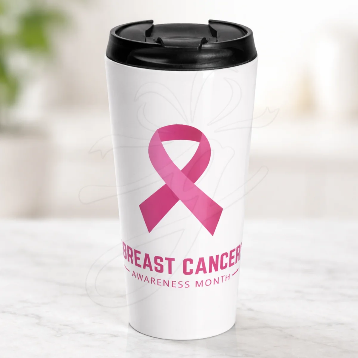 Pinktober Awareness Travel Mug