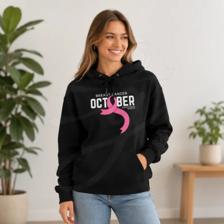 Pinktober Black Hoodie