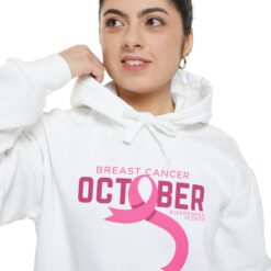 Pinktober White Hoodie