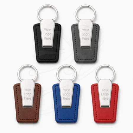 Leather Metal Keychain Colors