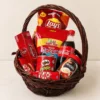 Red Snack Delight Basket
