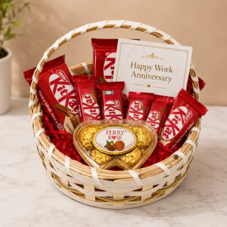 Work Anniversary Chocolate Basket