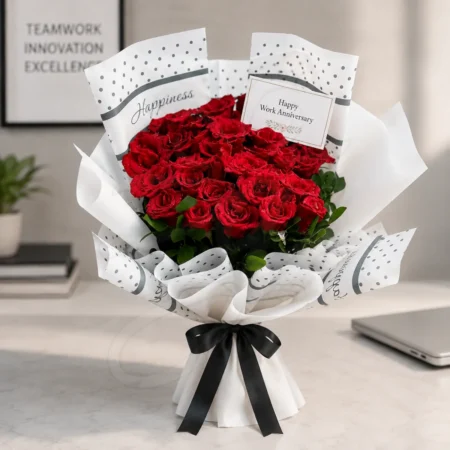 Work Anniversary Rose Bouquet